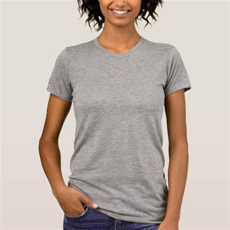 Plain grey t-shirt for women, ladies | Zazzle