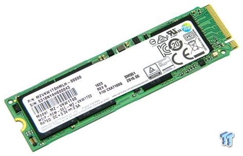 Samsung SM961 1TB M.2 NVMe PCIe SSD Review