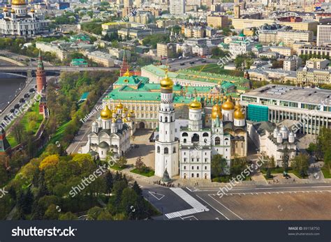 Moscow Kremlin Russia Aerial View Stock Photo 89158750 - Shutterstock