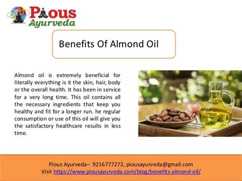 Almond Oil Benefits