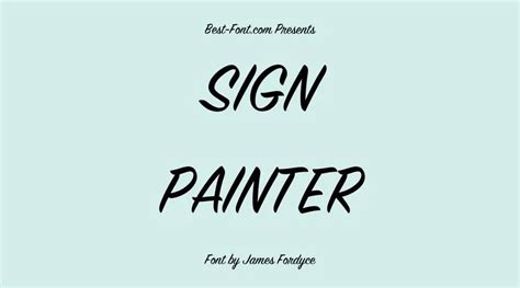 Sign Painter Font Free Download – Best Fonts Collection