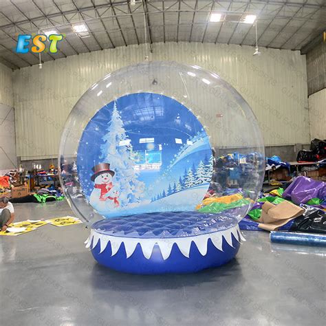 Attractive Christmas Inflatable Snow Globe Outdoor Inflatable Human snow Ball