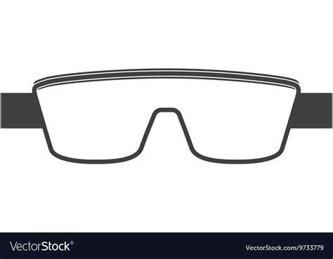 Laboratory goggles isolated icon design Royalty Free Vector