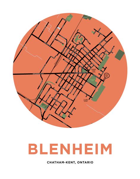 Blenheim Map Print – Jelly Brothers