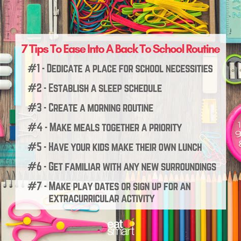 7 Tips to Ease into a Back-to-School Routine