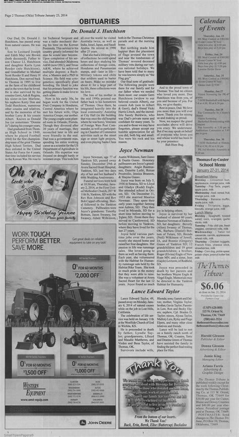 The Thomas Tribune January 23, 2014: Page 2