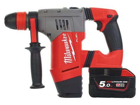 Milwaukee M28CHPX-502C 28v SDS Plus Hammer Drill 2 x 5.0Ah Li-Ion