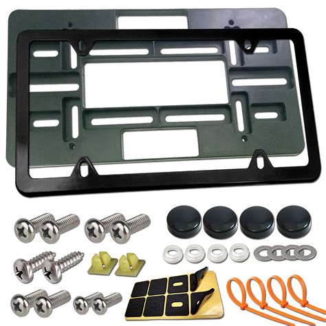 Buy BGMVFK Front License Plate Mounting Kit- Universal Front Bumper License Plate Bracket and ...