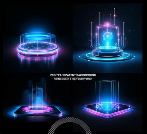 Premium PSD | Hud gui futuristic portal hologram abstract digital user interface technology