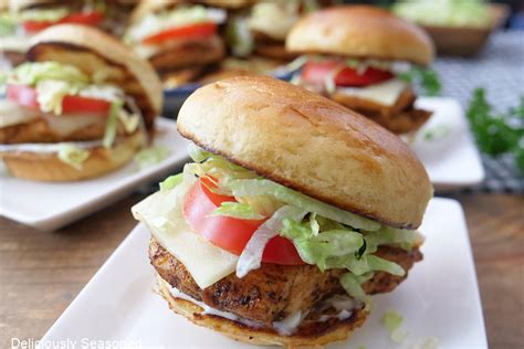 Grilled Chicken Sliders - Deliciously Seasoned