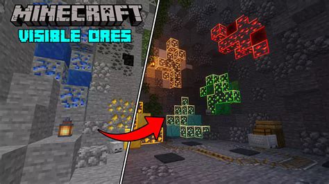 Visible Ores Texture Pack for Minecraft 1.21.4 → 1.20.6, 1.19.4