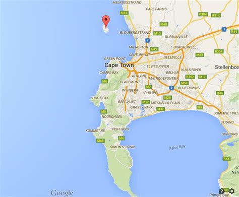 Where is Robben Island on map Cape Town