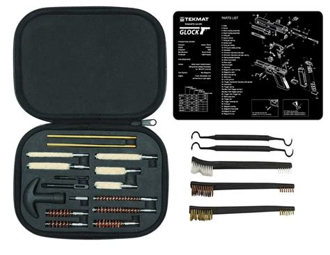 Glock TekMat with Range Warrior 21 PC HANDGUN CLEANING KIT | eBay