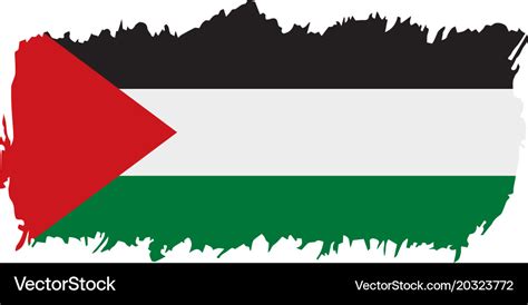 Palestine flag Royalty Free Vector Image - VectorStock