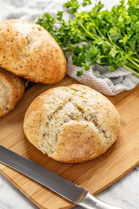 Rustic Garlic Parmesan Herb Bread