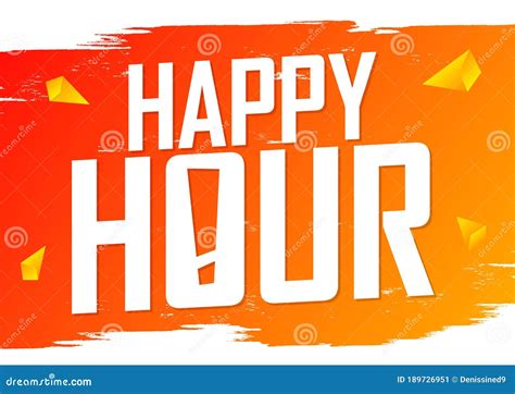 Happy Hour, Poster Design Template, Sale Banner, Vector Illustration ...