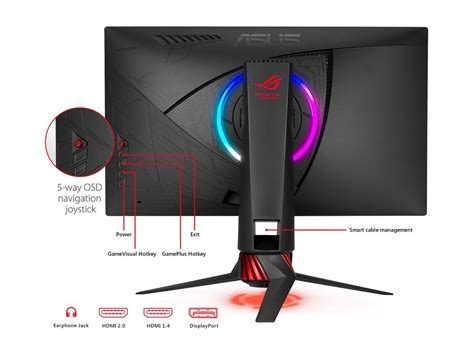 ASUS ROG Strix XG258Q 24.5" Full HD 1080p 240Hz 1ms Eye Care G-SYNC ...