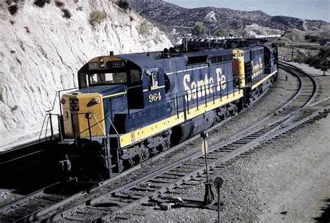 Santa Fe SD24 diesel locomotive train railroad postcard AT&SF Postcards ...