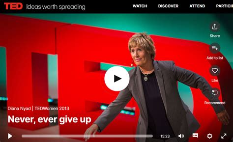 TED TALK: Never, ever give up with Diana Nyad | Diana nyad, Ted talks, Diana