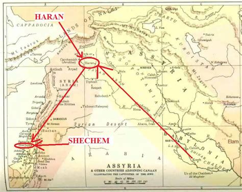 abraham's route from ur to canaan - Google Search | Map, Journey mapping, Bible translations