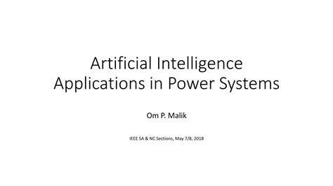 (PDF) Artificial Intelligence Applications in Power Systemssites.ieee.org/.../05/Artificial ...