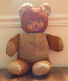 Vintage 1950's Stern Teddy Bear with Creepy Plastic Face | Teddy bear, Bear, Creepy