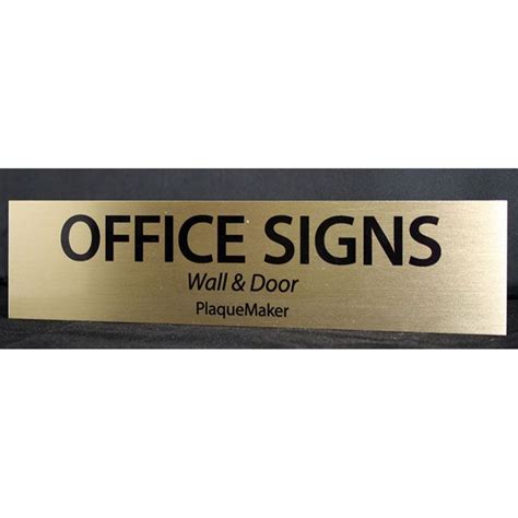 Custom Full-Color Aluminum Office Name Plates | Office name plate, Office door name plates, Door ...