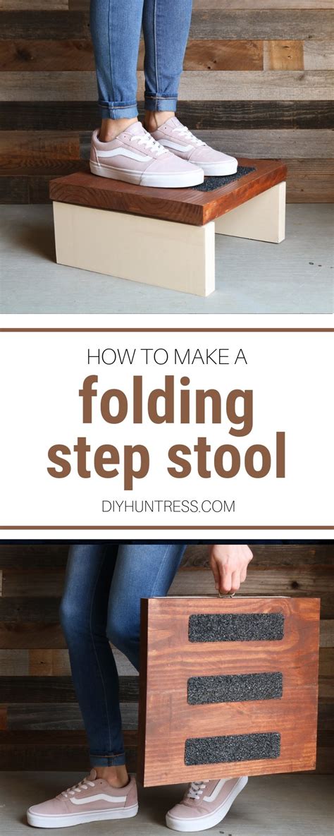 DIY Folding Step Stool - DIY Huntress