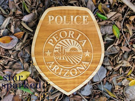 Peoria AZ Police Department Patch Plaque Police Academy | Etsy