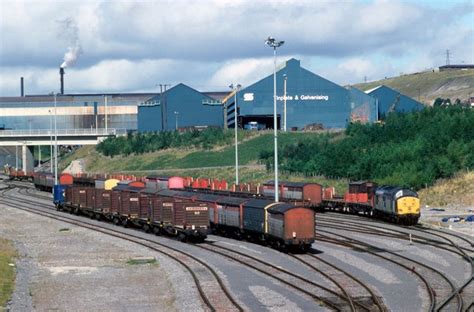 The Railway yard at Ebbw Vale works © roger geach :: Geograph Britain and Ireland