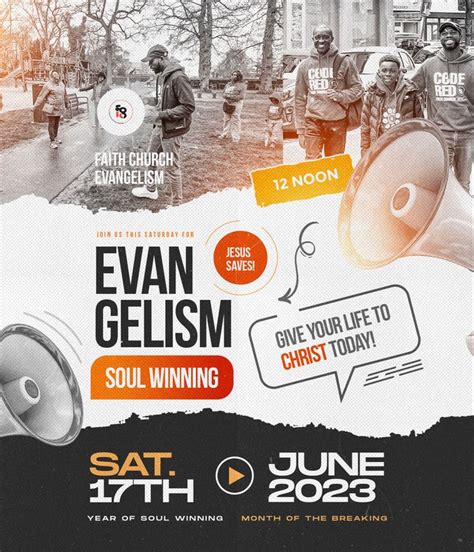 Evangelism Flyer Design | Social media design graphics, Flyer and ...