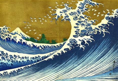 Pivieri sulle #onde #KatsushikaHokusai #1829 #Japan #Art #Waves From ...