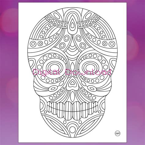 Day of the Dead Dia De Los Muertos Sugar Skull Halloween - Etsy