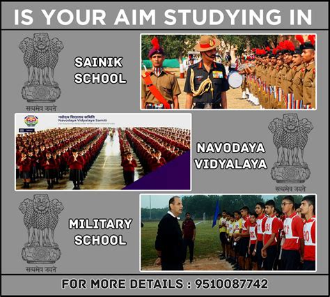 Enroll in Sainik School/Navodaya School/Military School Today!