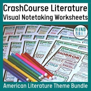 Crash Course Literature American Literature Theme Bundle by MindRoar