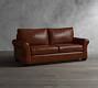 PB Comfort Roll Arm Leather Sofa | Pottery Barn
