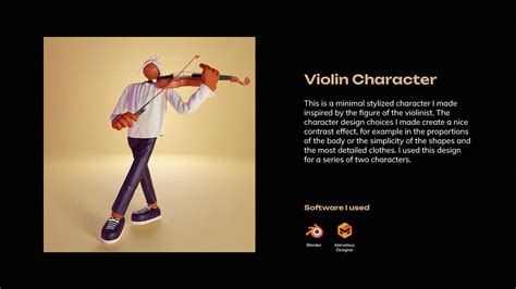 Violin Character :: Behance