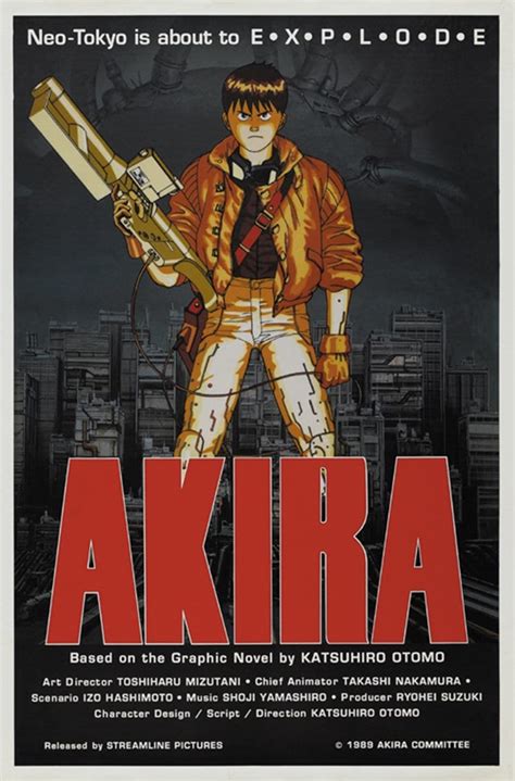 Akira 1988 Katsuhiro Otomo Anime Movie Poster Reprint 18x12 Inches ...