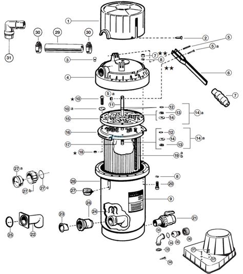 Hayward Pool Filter Parts Diagram