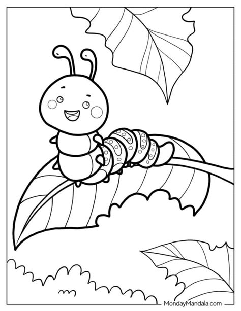 Very Hungry Caterpillar Coloring Page