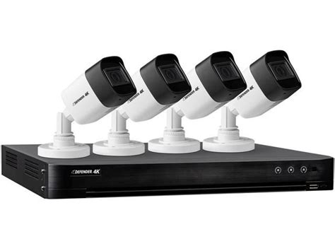 Defender Ultra HD 4K (8MP) Security Cameras System with 4 Ch. DVR w/ 1TB HDD and 4x 4K ...