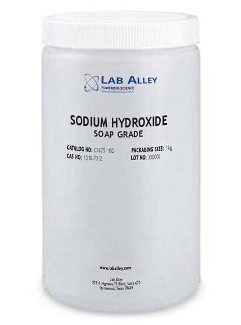 Sodium Hydroxide Beads 98% Soap Grade | Lab Alley