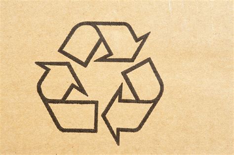 Recycle symbol stamped on cardboard | Recycle symbol stamped… | Flickr