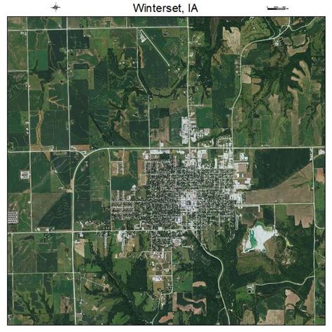 Aerial Photography Map of Winterset, IA Iowa