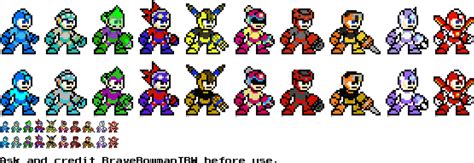 Mega Man 11 Copy Weapons 8-Bit by BraveBowmanTBW on DeviantArt