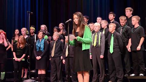 Sunset Ridge Middle School Fall 2012 Concert - Rhapsody Choir - YouTube