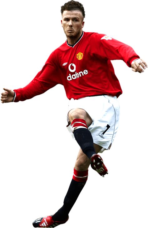 David Beckham Manchester United football render - FootyRenders