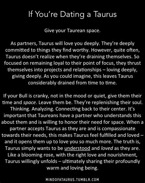 I'd you're dating a Taurus, give your Taurean space. | Stier horoscoop, Stier citaten, Waarheden