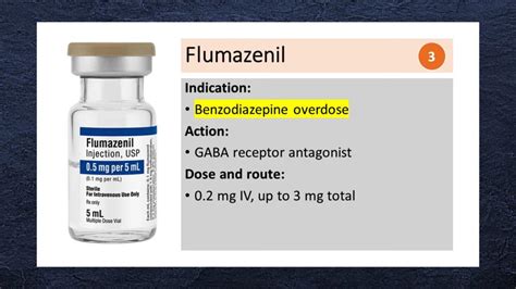 Antidote for benzodiazepine. : r/FOAMed911