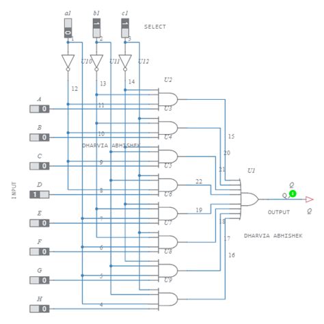 8 To 1 Multiplexer Logic Diagram